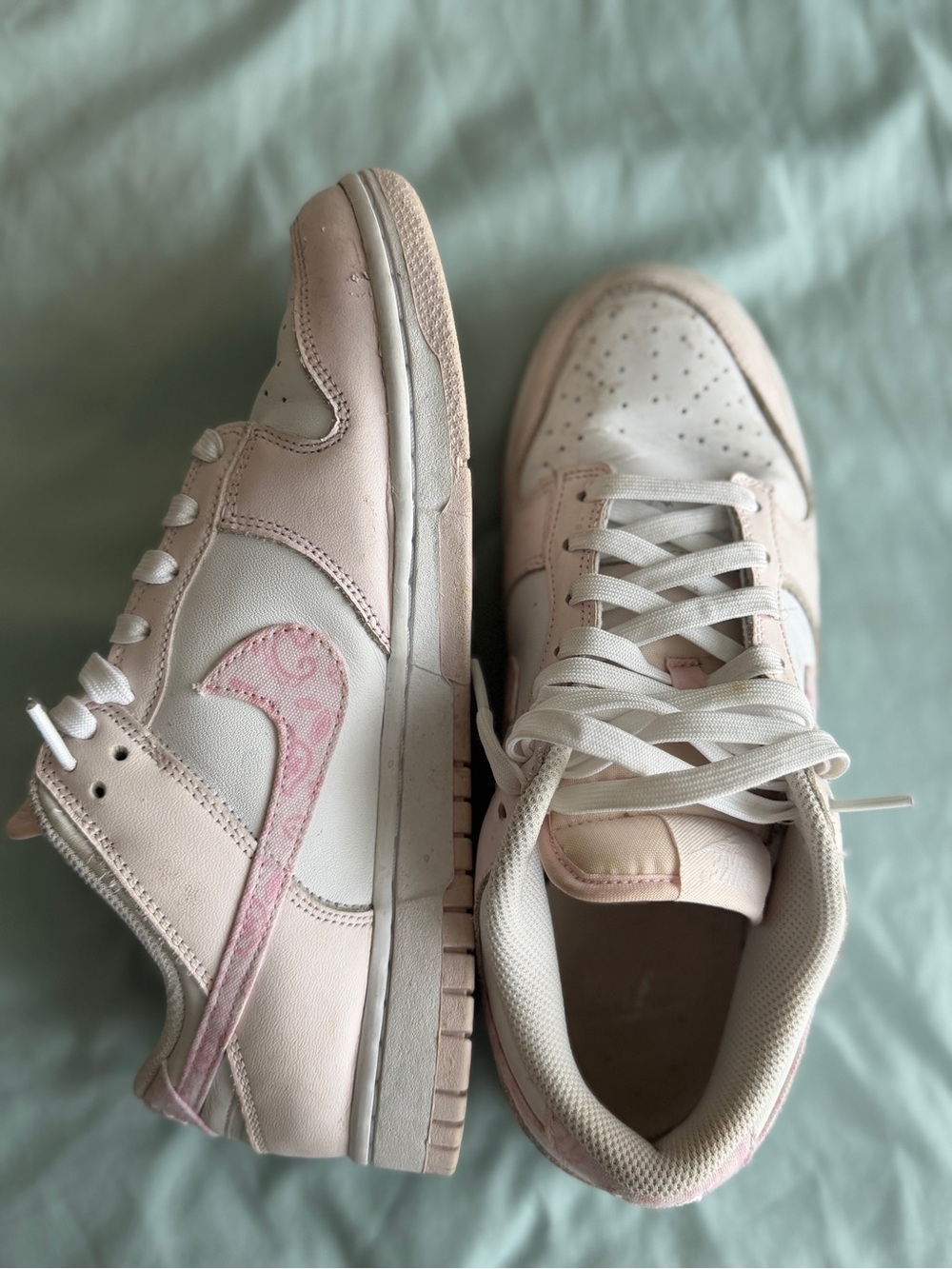 Nike pink paisley dunks